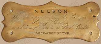 Nelson plaque- dog saved from Henry Cooke