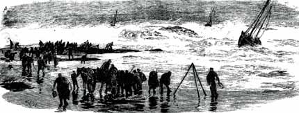 engraving of a rescue
